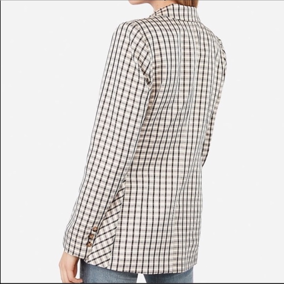 EXPRESS X Negin Mirsalehi plaid boyfriend Blazer - Picture 12 of 16